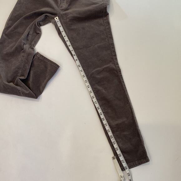 LOFT Outlet Curvy Skinny Women’s Gray Baby Corduroys EUC Sz 14 Cotton Stretch - Picture 9 of 11